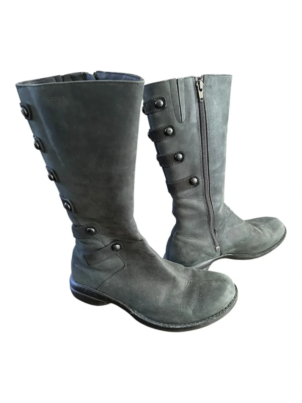 Merrell Waterproof Black Tall Button-Accent Women's Boots - Picture 1 of 6